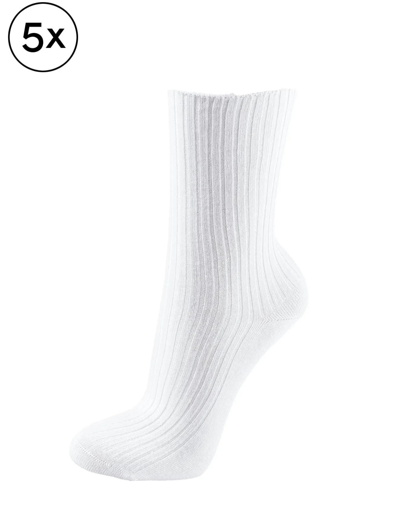 Baumwollsocken 95° waschbar - 5er-Pack