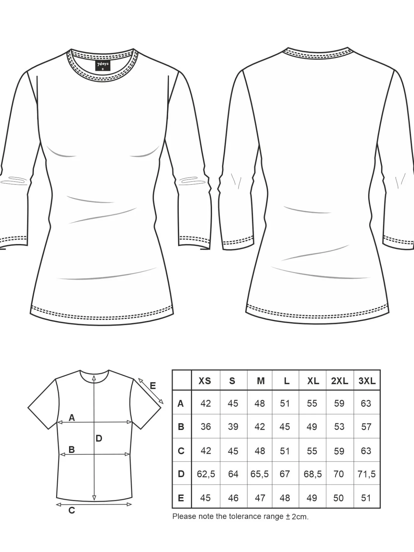 Damen ¾-Arm-Shirt RIGA