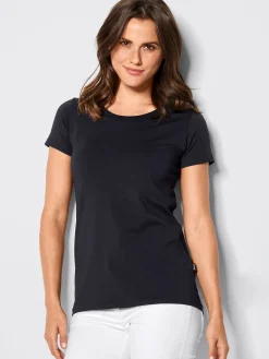 Damen T-Shirt CORIA mit längerer Rückenpartie