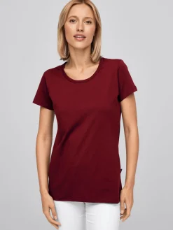 Damen T-Shirt CORIA mit längerer Rückenpartie