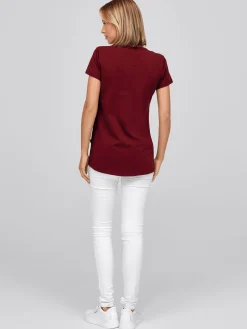 Damen T-Shirt CORIA mit längerer Rückenpartie