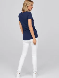 Damen T-Shirt CORIA mit längerer Rückenpartie