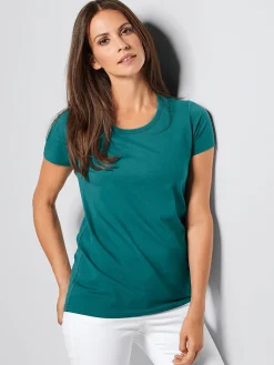 Damen T-Shirt CORIA mit längerer Rückenpartie