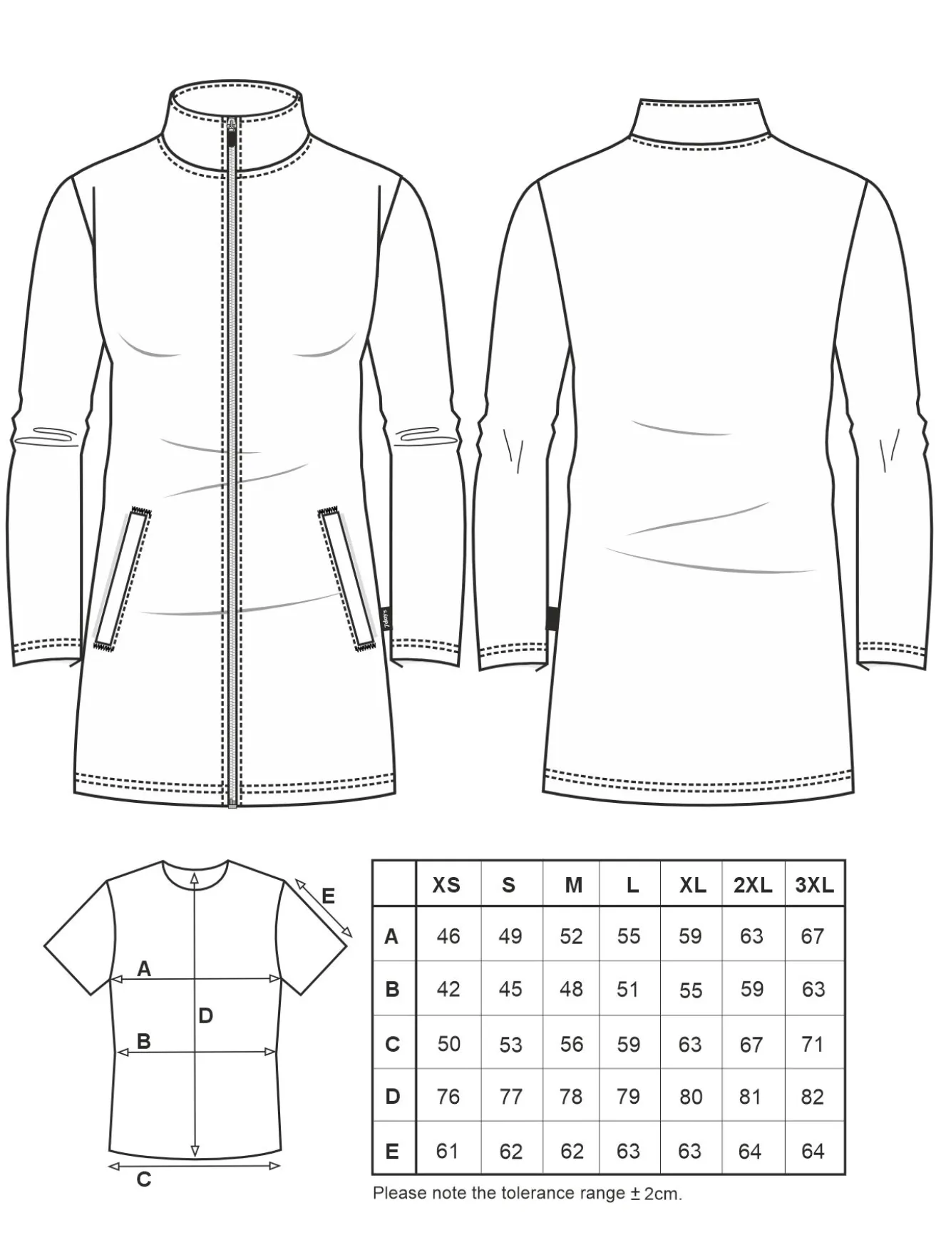 Lange Fleecejacke KIRUNA 60°
