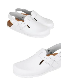 Leder-Clog mit Fersenriemen