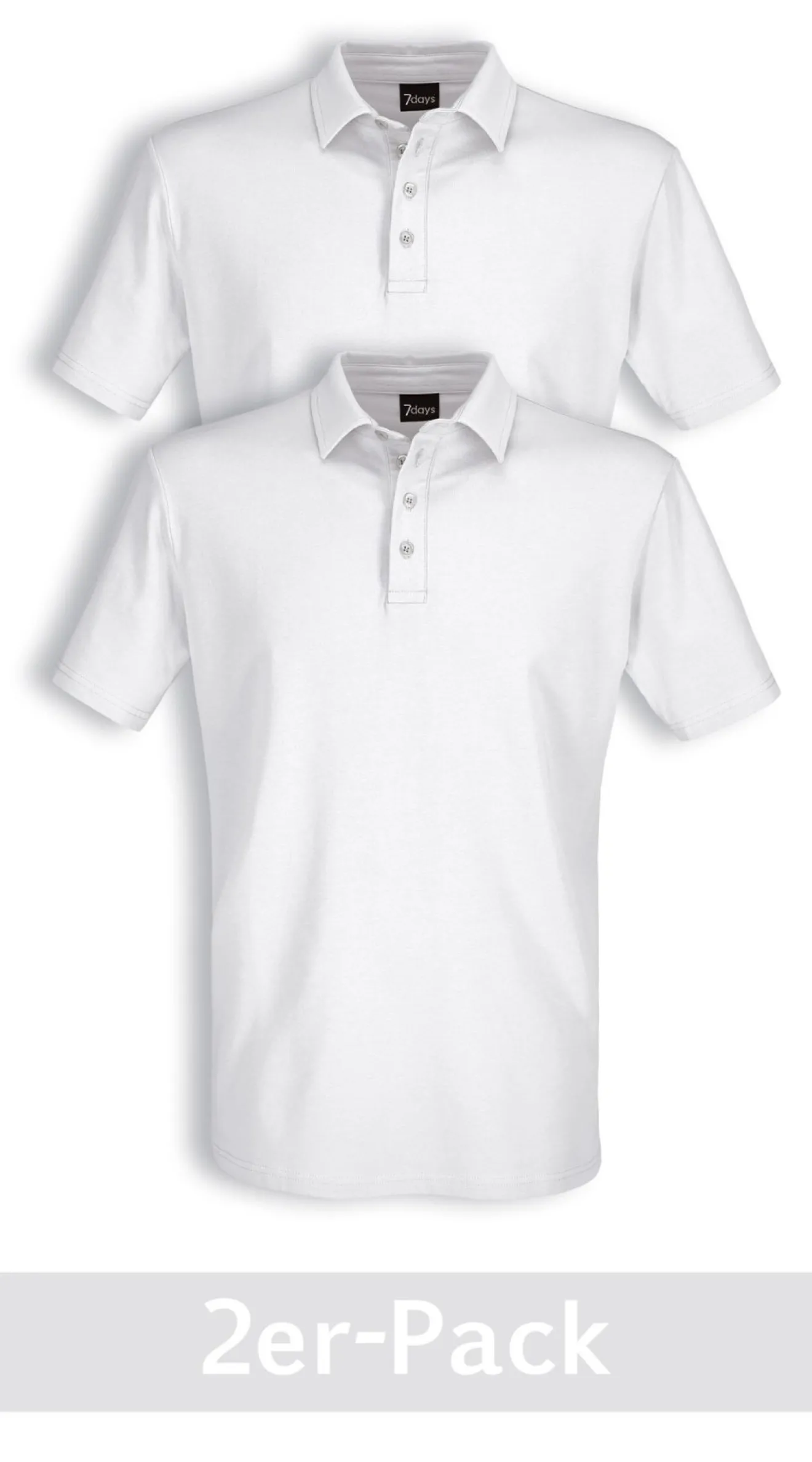 Poloshirt aus Single Jersey im 2er-Pack