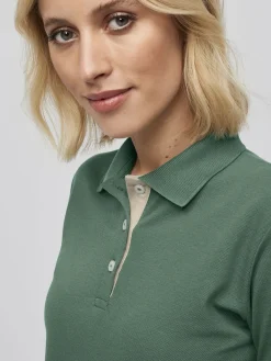 Poloshirt SARNIA, Piqué - Knopfleiste mit Kontrast