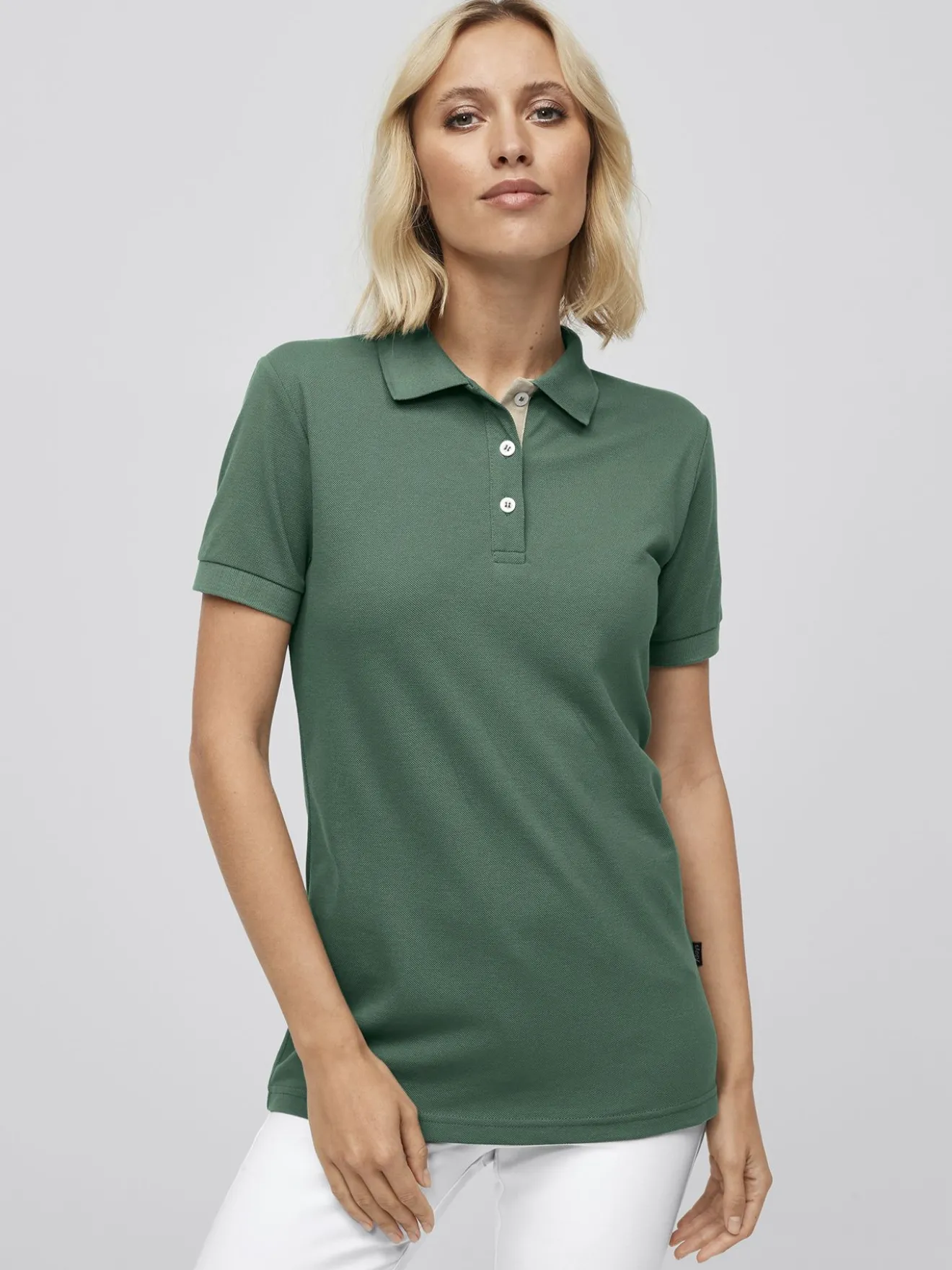 Poloshirt SARNIA, Piqué - Knopfleiste mit Kontrast