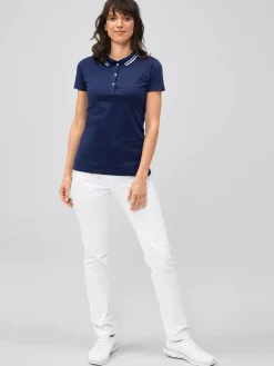Poloshirt, Single Jersey - Strickkragen