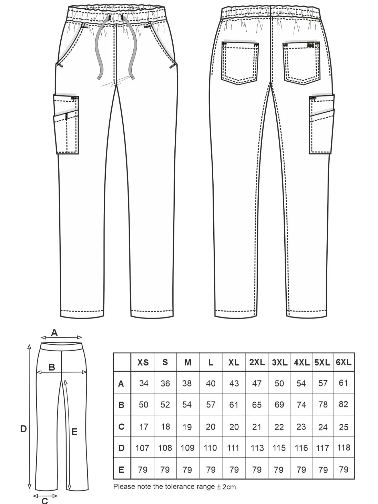 Schlupfhose Unisex MILANO