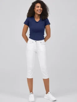 Ultra-Flex-3/4-Jeans, blickdicht