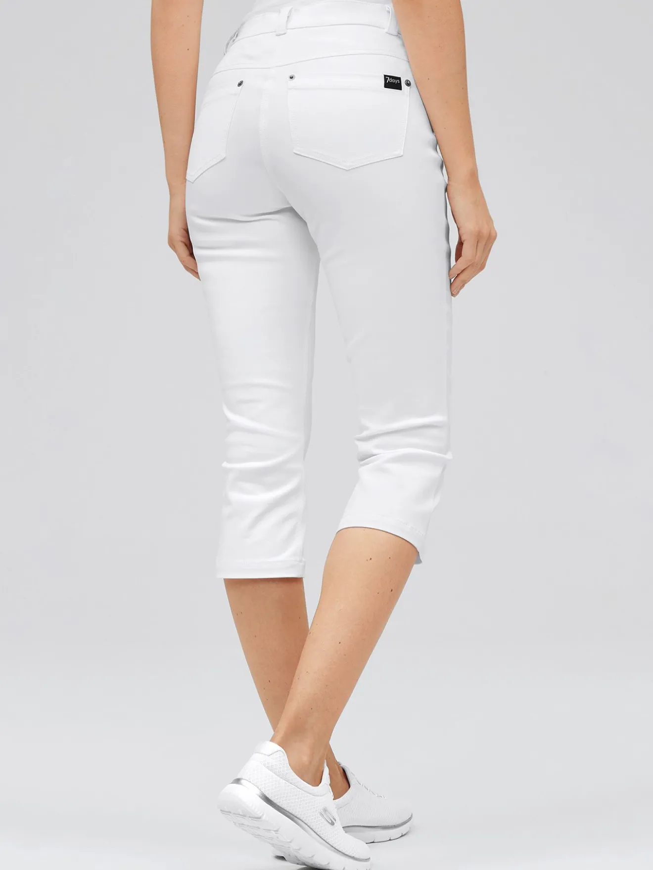 Ultra-Flex-3/4-Jeans, blickdicht