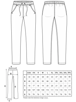 Unisex-Baumwollhose TOURS